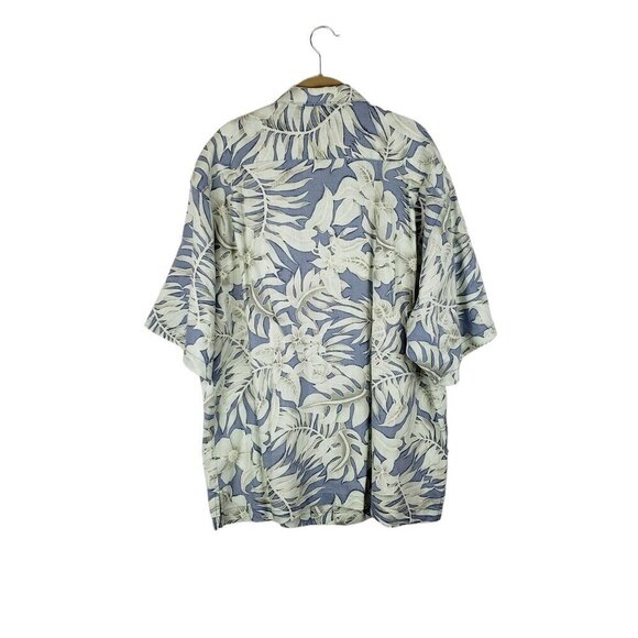 Tommy Bahama Linen Hawaiian Shirt Tropical Floral Short Sleeve Mens Size XL - Picture 2 of 7